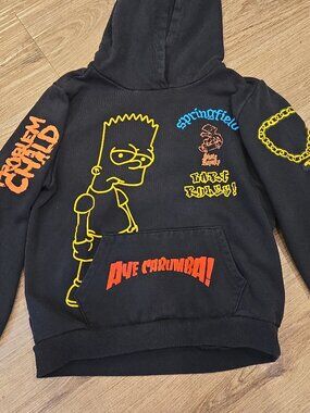 Vintage Kids The Simpsons Problem Child Bart Simpson Hoodie